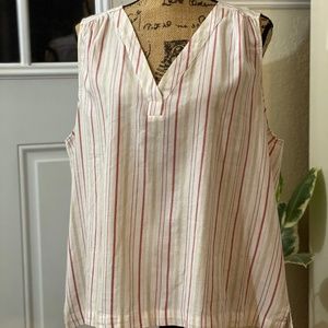 Cute striped Loft tank top